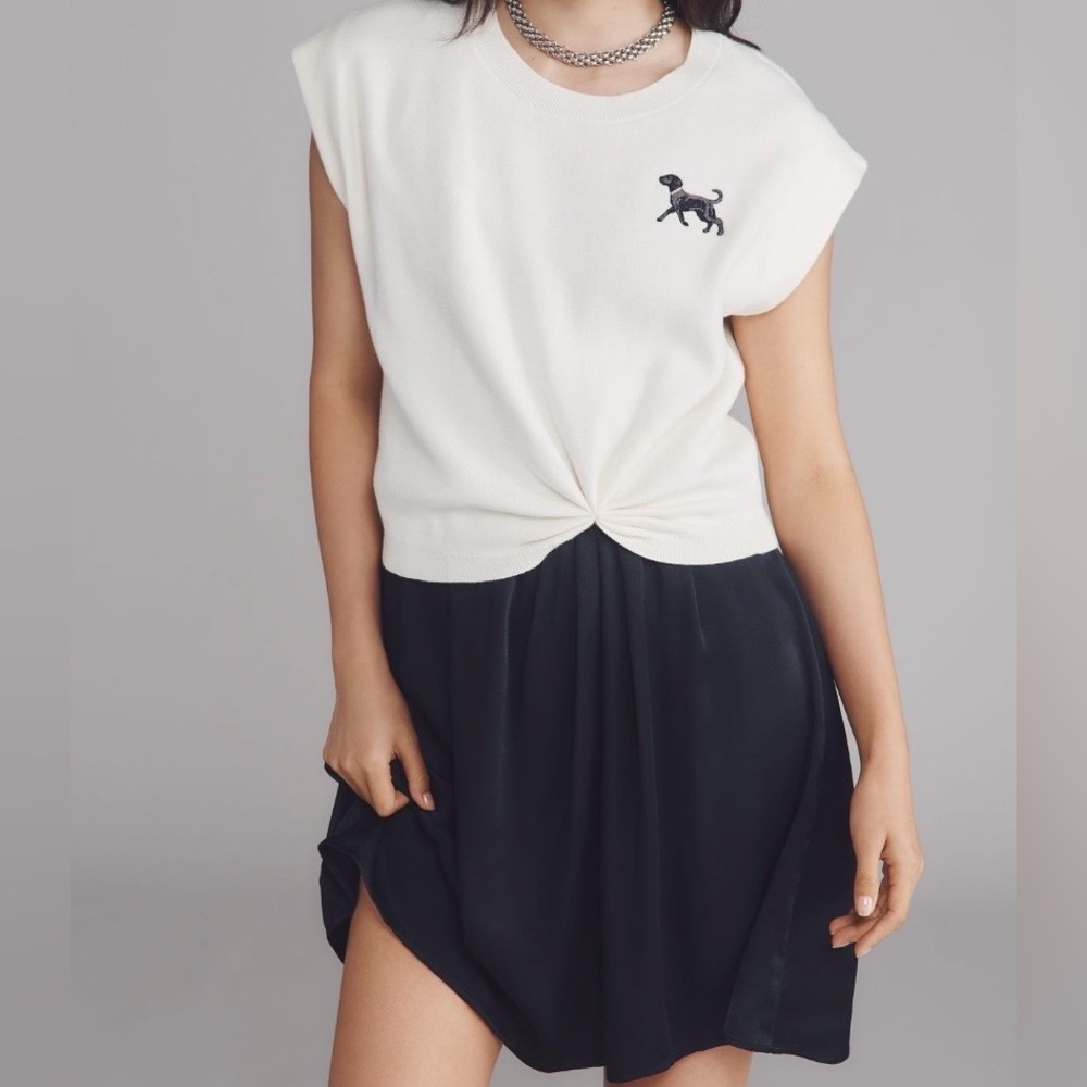 The Gemini Twofer Sweater + Dress Set: Cap-Sleeve Mini Edition SZ XL